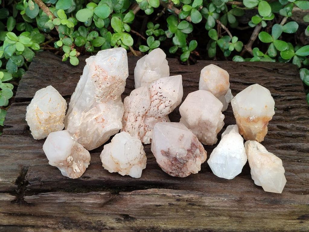 Natural Cascading "Anananas" Candle Quartz Crystals x 18 From Antsirabe, Madagascar - Toprock Gemstones and Minerals 