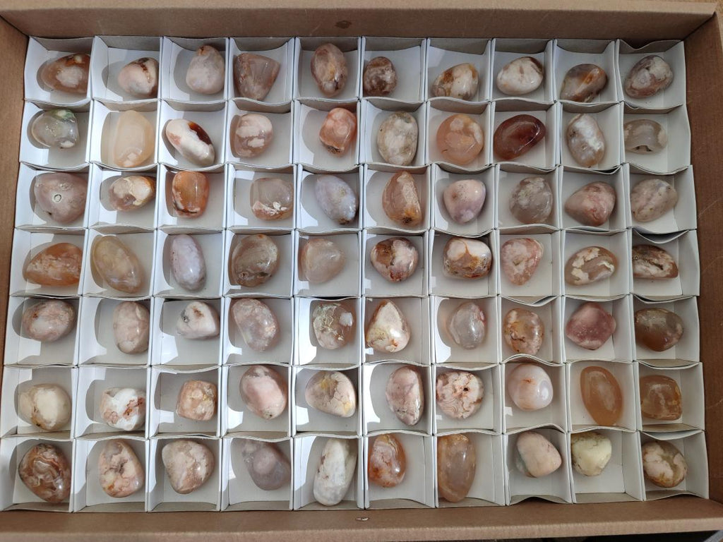 Polished Small Flower Agate Free Forms x 70 From Antsahalova, Madagascar - Toprock Gemstones and Minerals 