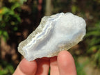 Natural Blue Lace Agate Geode Specimens x 35 From Nsanje, Malawi - Toprock Gemstones and Minerals 