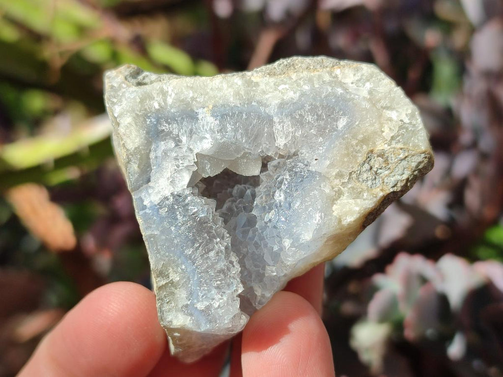 Natural Blue Lace Agate Geode Specimens x 35 From Nsanje, Malawi - Toprock Gemstones and Minerals 