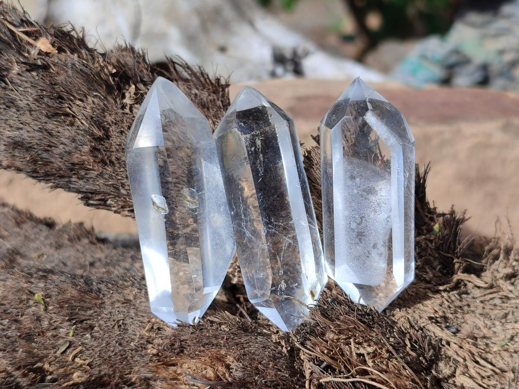 Polished Double Terminated Quartz Crystals x 36 From Madagascar - Toprock Gemstones and Minerals 