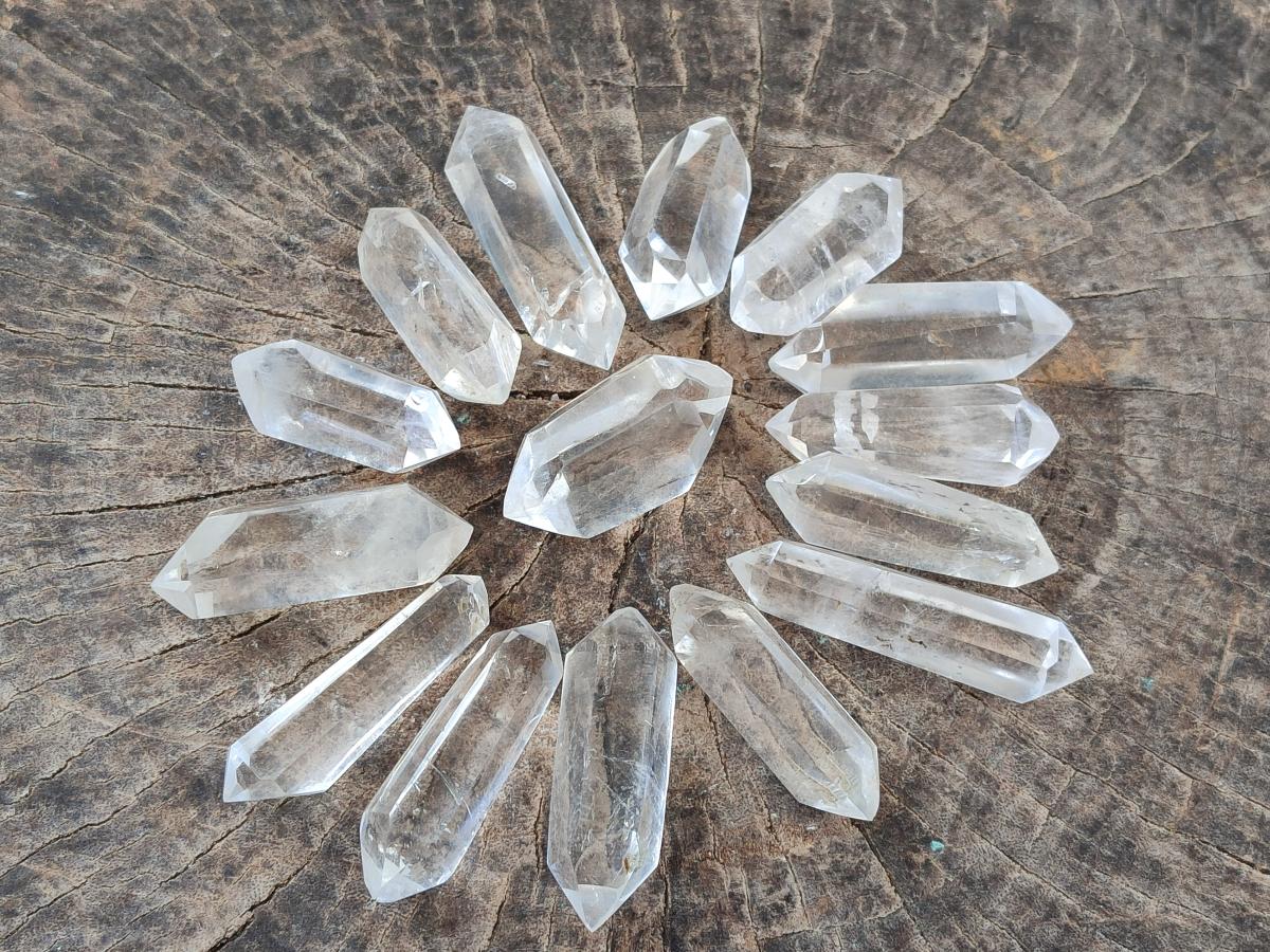 Polished Double Terminated Quartz Crystals x 36 From Madagascar - Toprock Gemstones and Minerals 