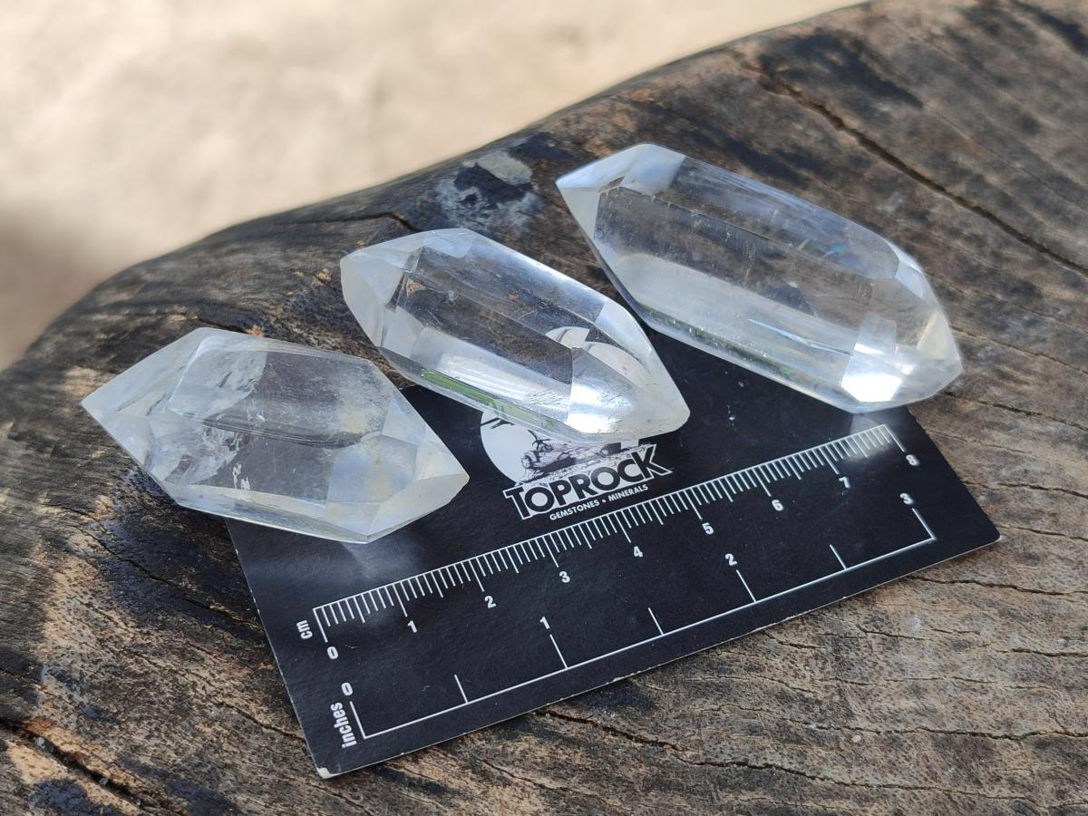 Polished Double Terminated Quartz Crystals x 36 From Madagascar - Toprock Gemstones and Minerals 
