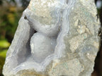 Polished On One Side Blue Lace Agate Geodes x 6 From Nsanje, Malawi - Toprock Gemstones and Minerals 