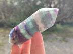 Polished Watermelon Fluorite Double Terminated Crystals x 6 From Uis, Namibia - Toprock Gemstones and Minerals 
