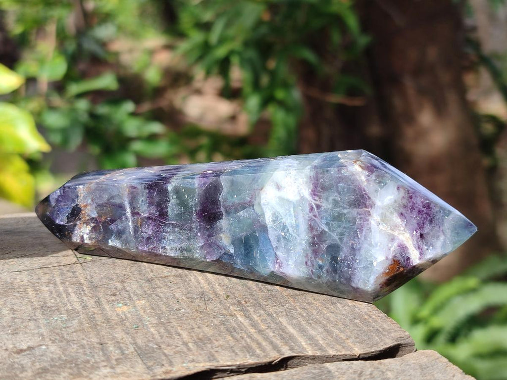 Polished Watermelon Fluorite Double Terminated Crystals x 6 From Uis, Namibia - Toprock Gemstones and Minerals 