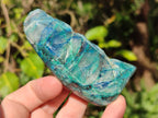 Polished One Side Shattuckite Free Forms x 12 From Kaokoveld, Namibia - Toprock Gemstones and Minerals 