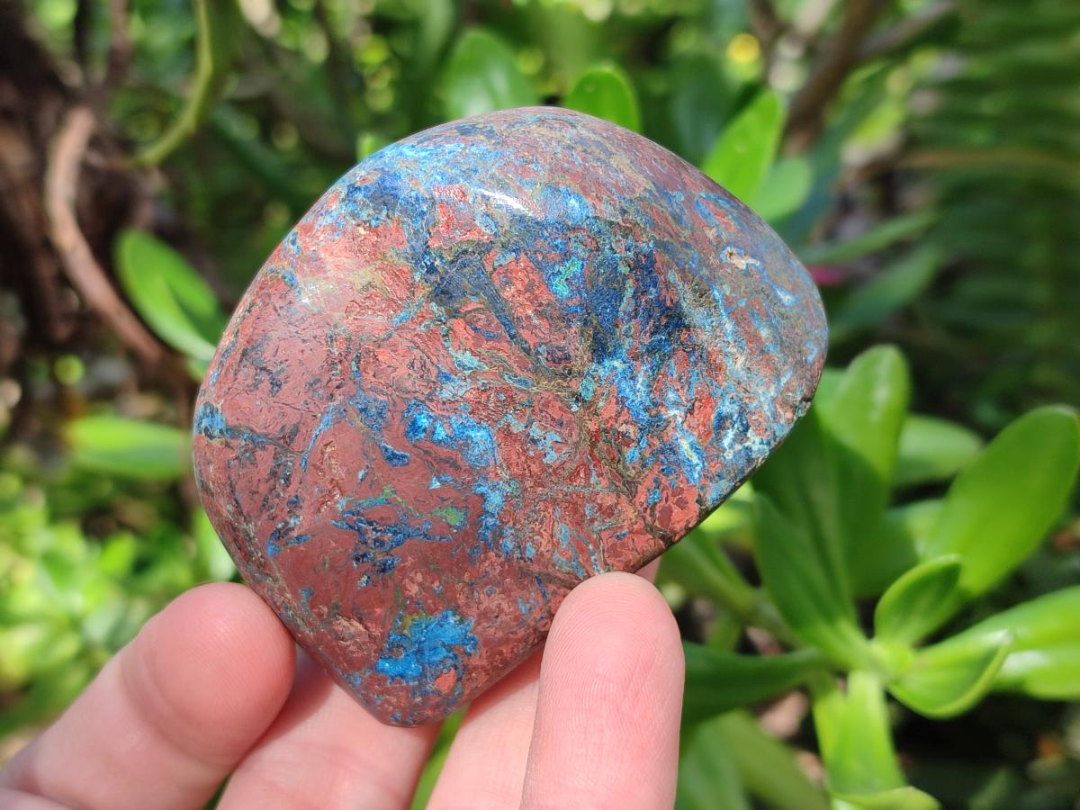 Polished One Side Shattuckite Free Forms x 12 From Kaokoveld, Namibia - Toprock Gemstones and Minerals 