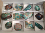 Polished One Side Shattuckite Free Forms x 12 From Kaokoveld, Namibia - Toprock Gemstones and Minerals 