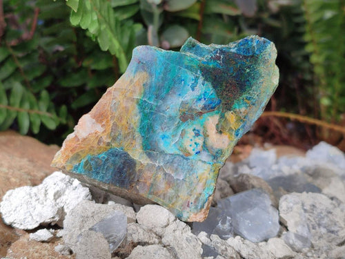Polished One Side Shattuckite Free Forms x 12 From Kaokoveld, Namibia - Toprock Gemstones and Minerals 