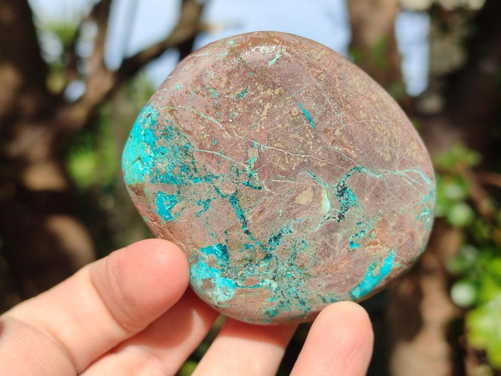 Polished One Side Shattuckite Free Forms x 12 From Kaokoveld, Namibia - Toprock Gemstones and Minerals 