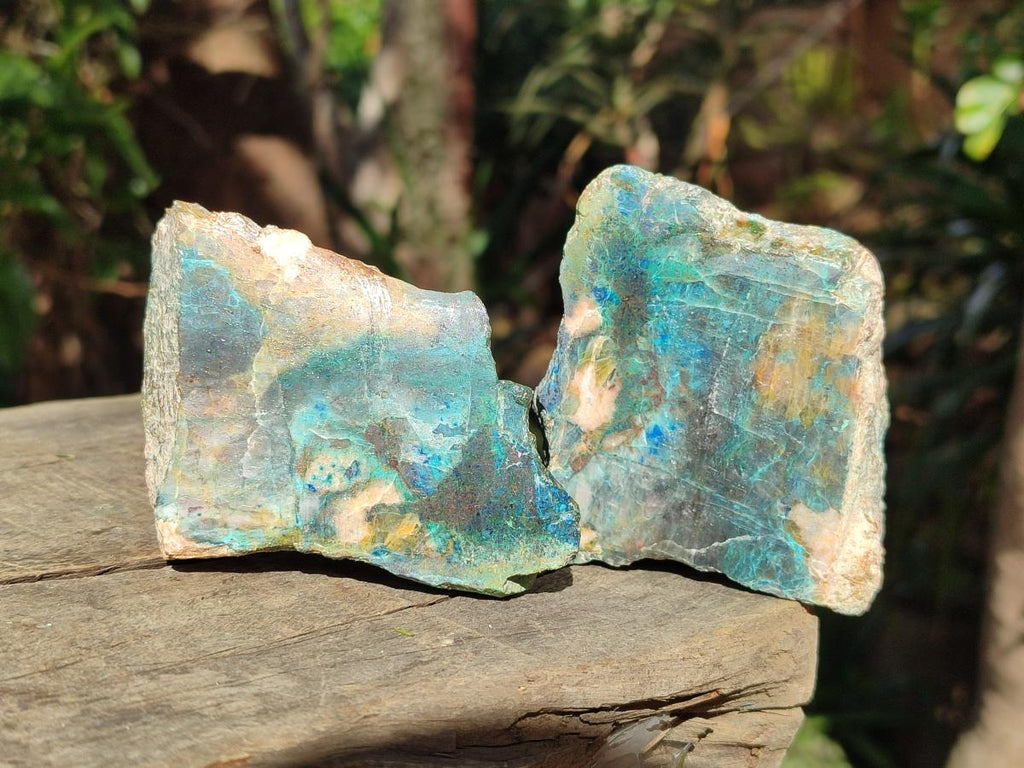 Polished One Side Shattuckite Free Forms x 12 From Kaokoveld, Namibia - Toprock Gemstones and Minerals 