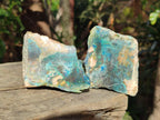 Polished One Side Shattuckite Free Forms x 12 From Kaokoveld, Namibia - Toprock Gemstones and Minerals 
