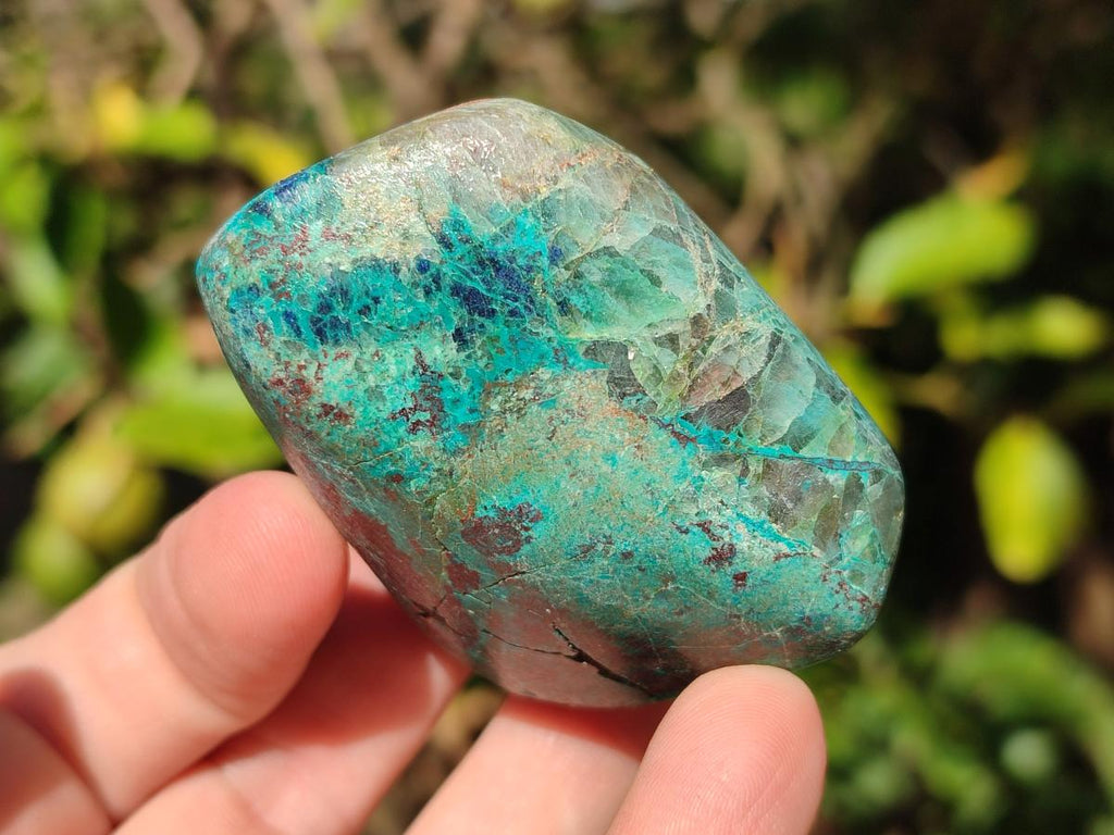 Polished One Side Shattuckite Free Forms x 12 From Kaokoveld, Namibia - Toprock Gemstones and Minerals 