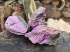 Natural Cobbed Stichtite Specimens x 24 From Barberton, South Africa