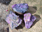 Natural Cobbed Stichtite Specimens x 24 From Barberton, South Africa