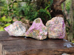 Natural Cobbed Stichtite Specimens x 24 From Barberton, South Africa