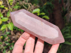 Polished Double Terminated Gemmy Rose Quartz Crystals x 6 From Madagascar - Toprock Gemstones and Minerals 