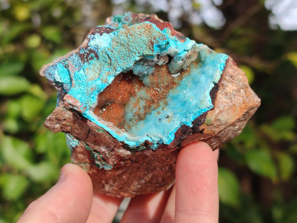 Natural Drusy Coated Chrysocolla Specimens with Copper and Heterogenite x 2 From Lupoto Mine, Congo - Toprock Gemstones and Minerals 