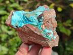 Natural Drusy Coated Chrysocolla Specimens with Copper and Heterogenite x 2 From Lupoto Mine, Congo - Toprock Gemstones and Minerals 