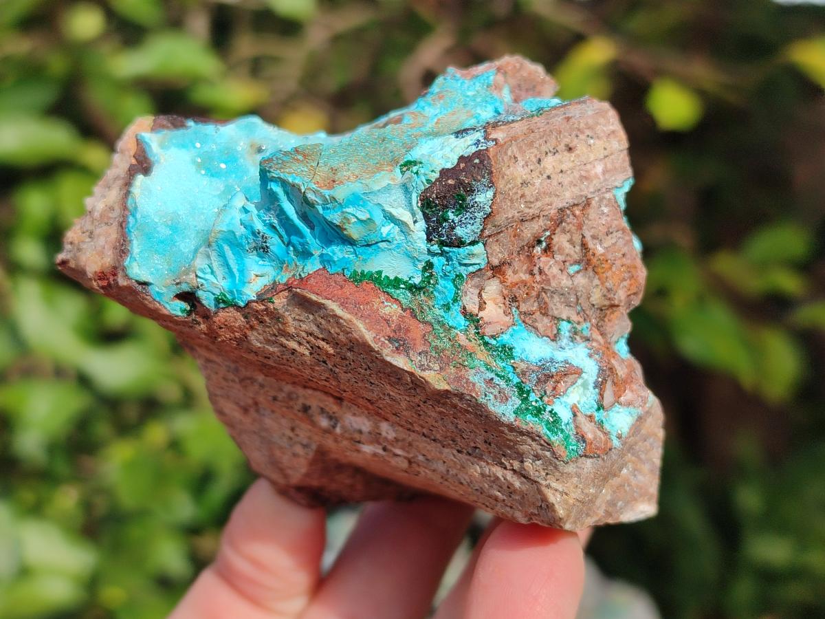 Natural Drusy Coated Chrysocolla Specimens with Copper and Heterogenite x 2 From Lupoto Mine, Congo - Toprock Gemstones and Minerals 