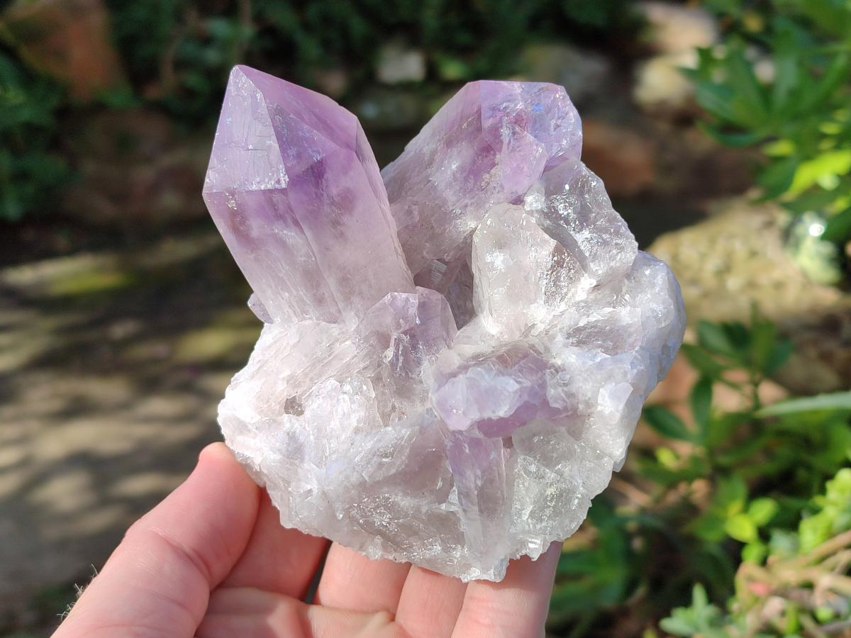 Natural Jacaranda Amethyst Crystals and Clusters x 4 From Mumbwa, Zambia - Toprock Gemstones and Minerals 