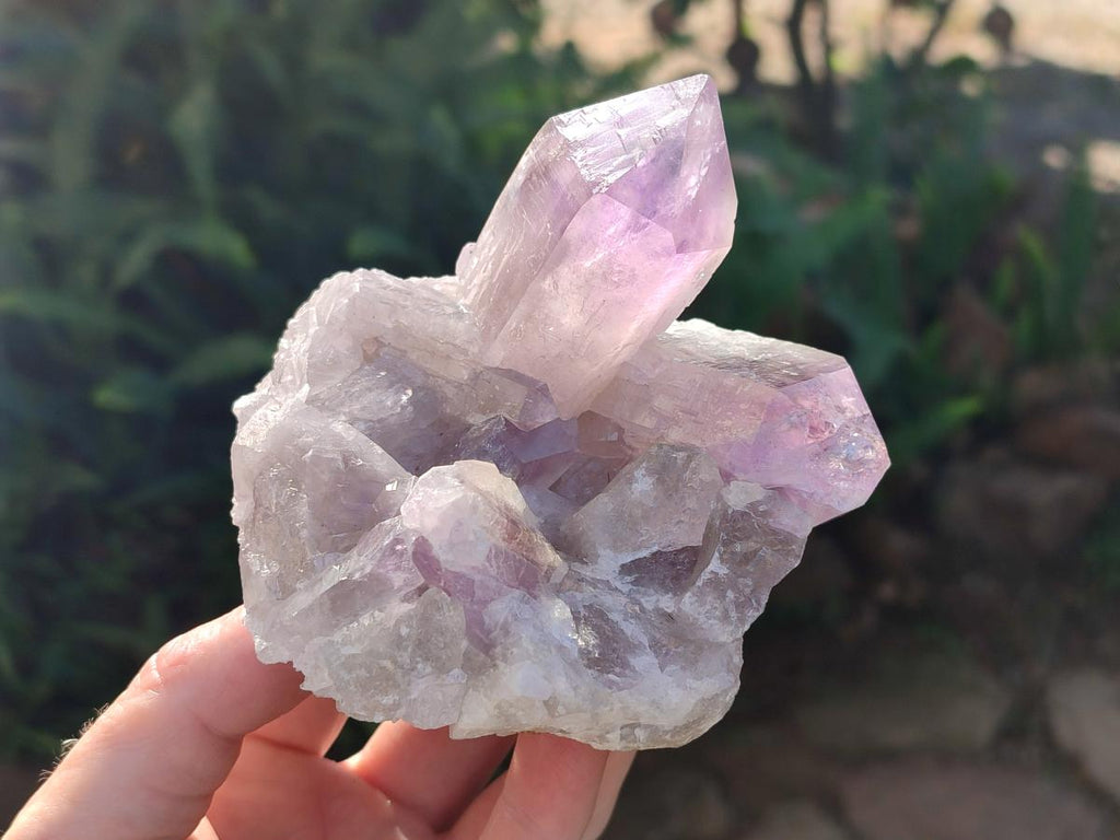 Natural Jacaranda Amethyst Crystals and Clusters x 4 From Mumbwa, Zambia - Toprock Gemstones and Minerals 