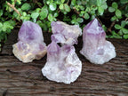 Natural Jacaranda Amethyst Crystals and Clusters x 4 From Mumbwa, Zambia - Toprock Gemstones and Minerals 
