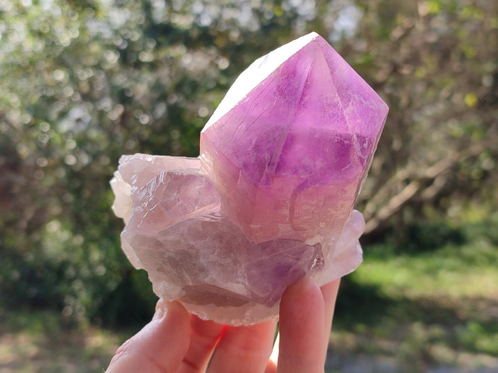 Natural Jacaranda Amethyst Crystals and Clusters x 4 From Mumbwa, Zambia - Toprock Gemstones and Minerals 
