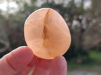 Polished Orange Twist Calcite Galets x 12 From Maevantanana, Madagascar - Toprock Gemstones and Minerals 