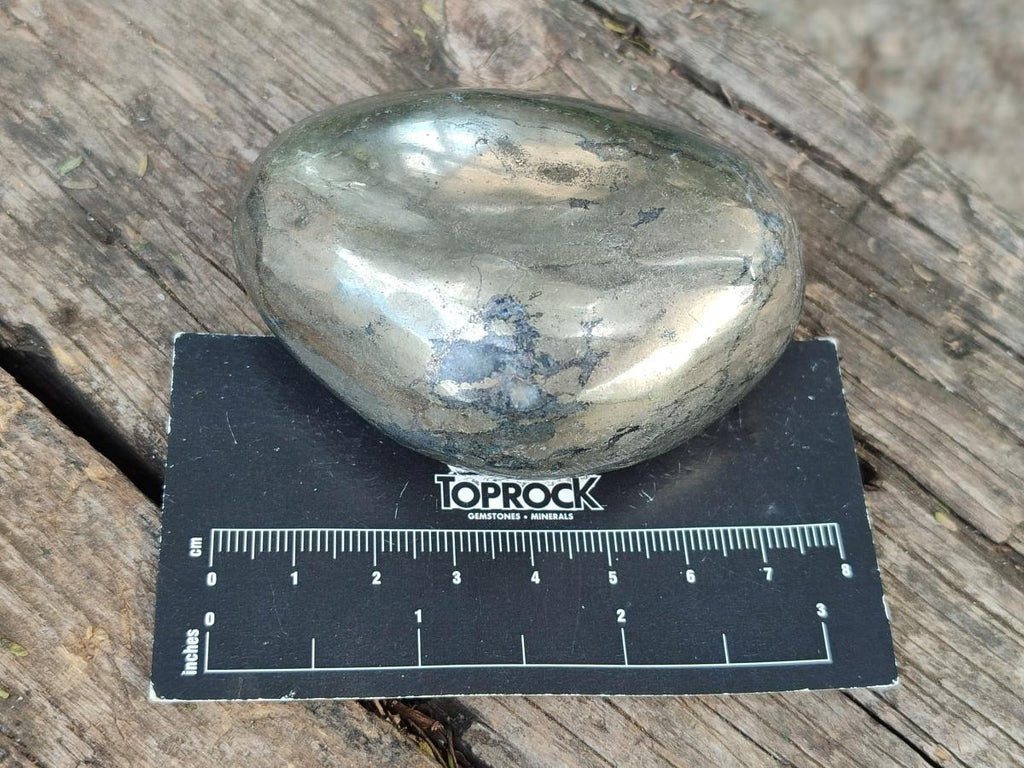 Polished Basalt Pharaoh Stone Galets x 6 From Iron Duke Mine, Zimbabwe - Toprock Gemstones and Minerals 