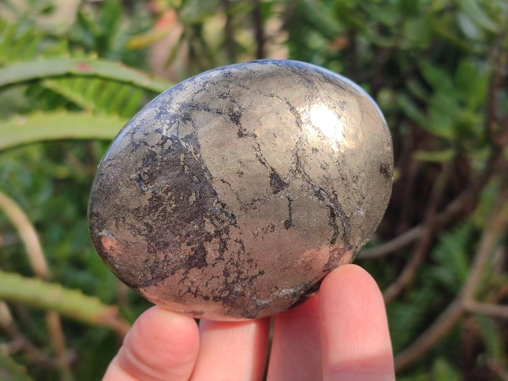 Polished Basalt Pharaoh Stone Galets x 6 From Iron Duke Mine, Zimbabwe - Toprock Gemstones and Minerals 