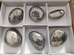 Polished Basalt Pharaoh Stone Galets x 6 From Iron Duke Mine, Zimbabwe - Toprock Gemstones and Minerals 