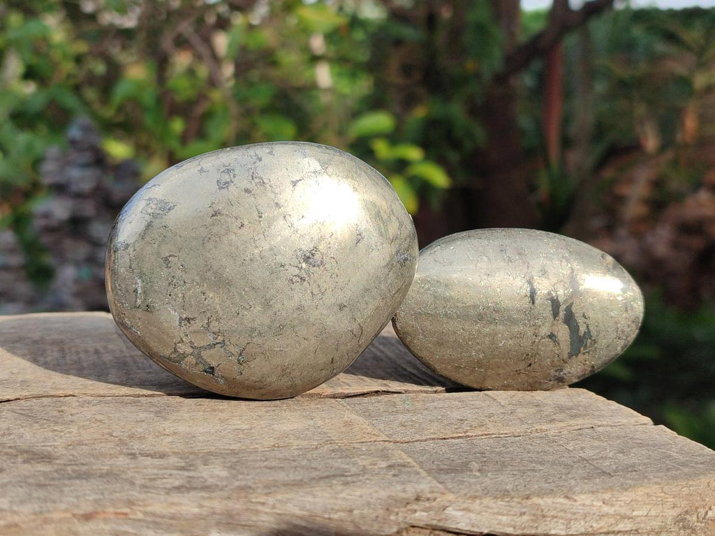 Polished Basalt Pharaoh Stone Galets x 6 From Iron Duke Mine, Zimbabwe - Toprock Gemstones and Minerals 