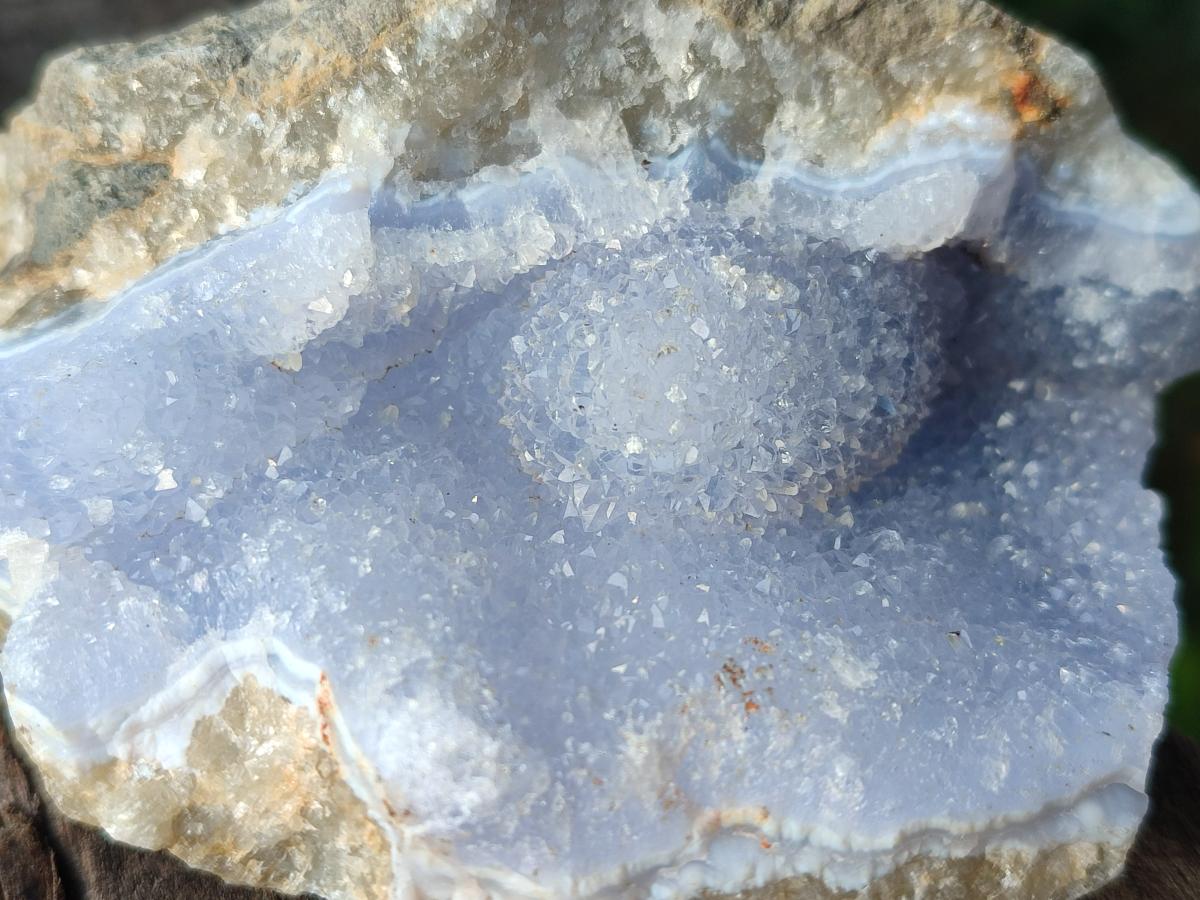 Natural Blue Lace Agate Geode Specimens x 6 From Nsanje, Malawi - Toprock Gemstones and Minerals 