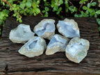 Natural Blue Lace Agate Geode Specimens x 6 From Nsanje, Malawi - Toprock Gemstones and Minerals 
