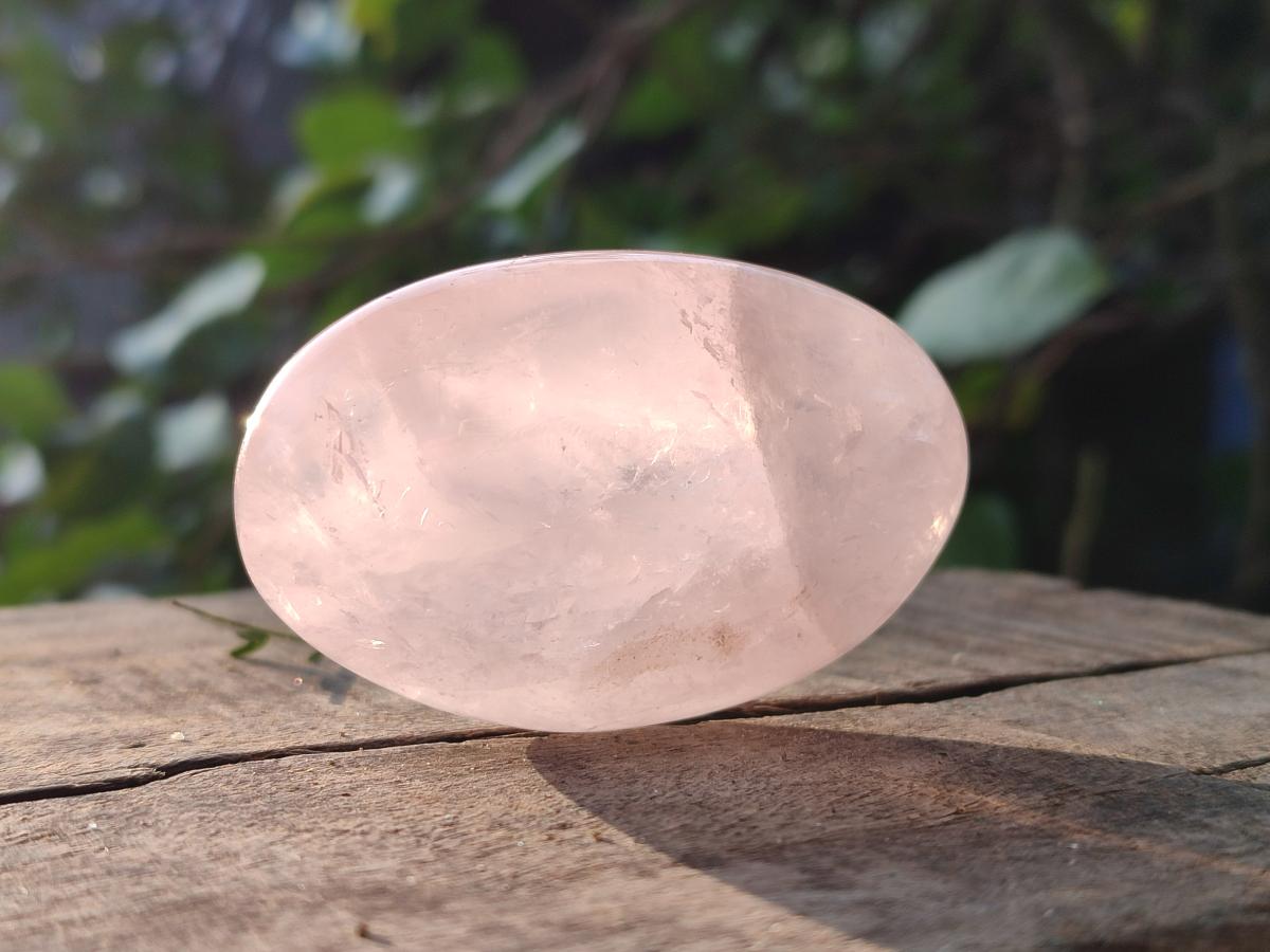Polished Gemmy Rose Quartz Palm Stones x 24 From Madagascar - Toprock Gemstones and Minerals 