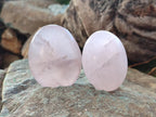 Polished Gemmy Rose Quartz Palm Stones x 24 From Madagascar - Toprock Gemstones and Minerals 