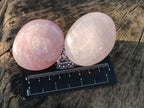 Polished Gemmy Rose Quartz Palm Stones x 24 From Madagascar - Toprock Gemstones and Minerals 
