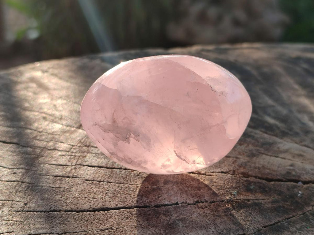 Polished Gemmy Rose Quartz Palm Stones x 24 From Madagascar - Toprock Gemstones and Minerals 