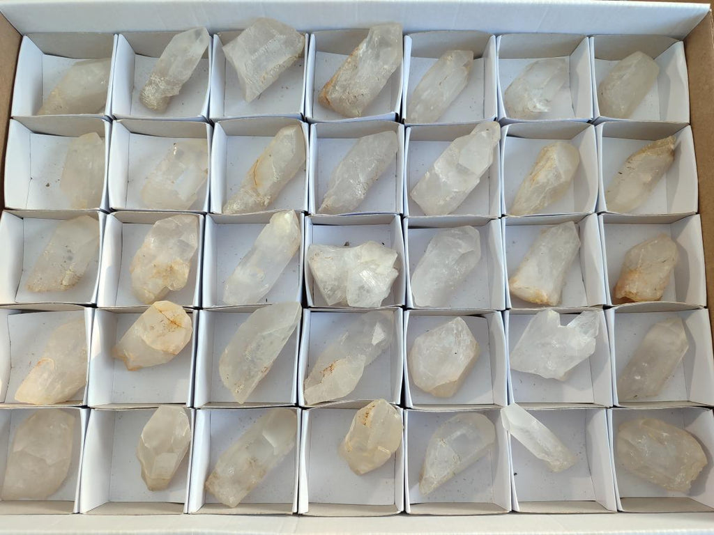 Natural Mpika Quarts Crystals x 35 From Mpika, Zambia - Toprock Gemstones and Minerals 