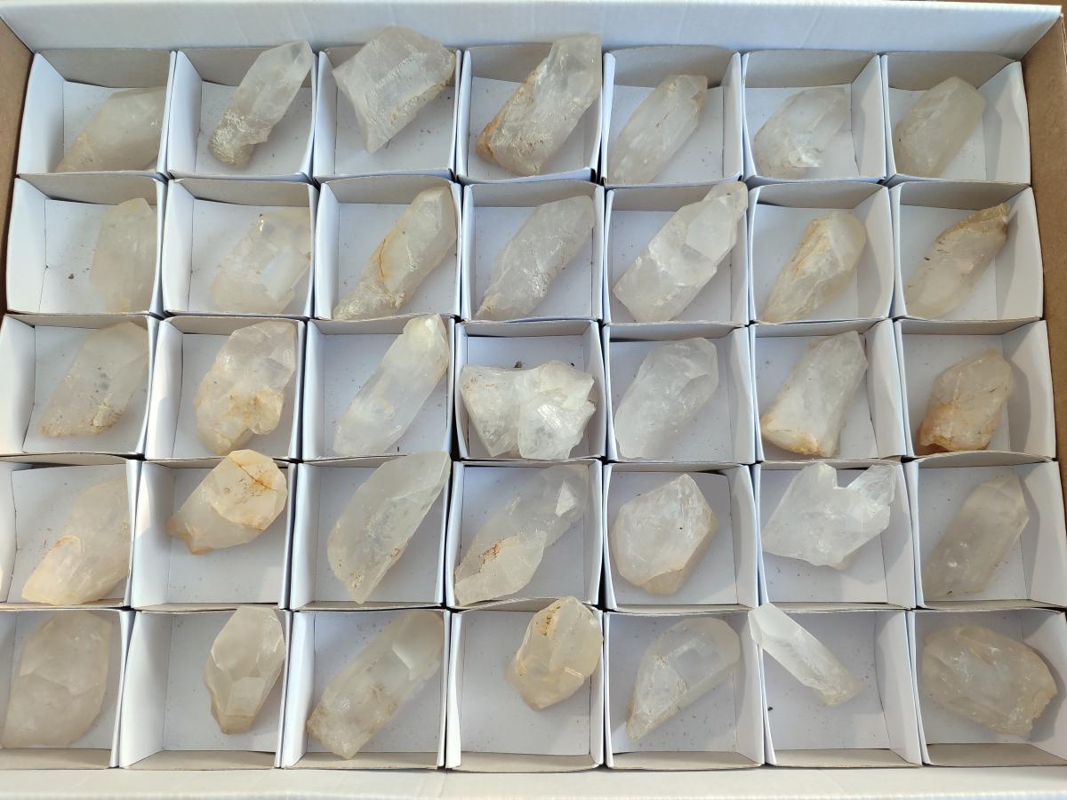 Natural Mpika Quarts Crystals x 35 From Mpika, Zambia - Toprock Gemstones and Minerals 