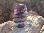 Polished Mix of Watermelon Fluorite Pieces x 12 From Uis, Namibia - Toprock Gemstones and Minerals 