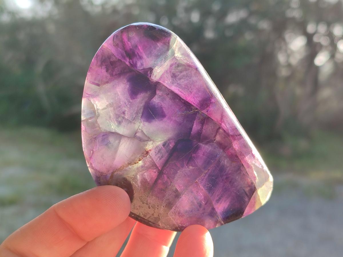 Polished Mix of Watermelon Fluorite Pieces x 12 From Uis, Namibia - Toprock Gemstones and Minerals 