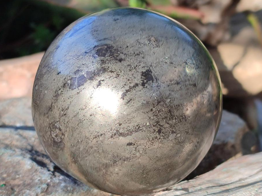 Polished Large Basalt Pharaoh Stone Sphere x 1 From Iron Duke Mine, Zimbabwe - Toprock Gemstones and Minerals 