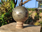 Polished Large Basalt Pharaoh Stone Sphere x 1 From Iron Duke Mine, Zimbabwe - Toprock Gemstones and Minerals 