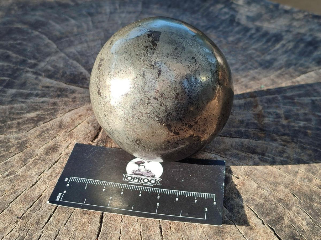 Polished Large Basalt Pharaoh Stone Sphere x 1 From Iron Duke Mine, Zimbabwe - Toprock Gemstones and Minerals 