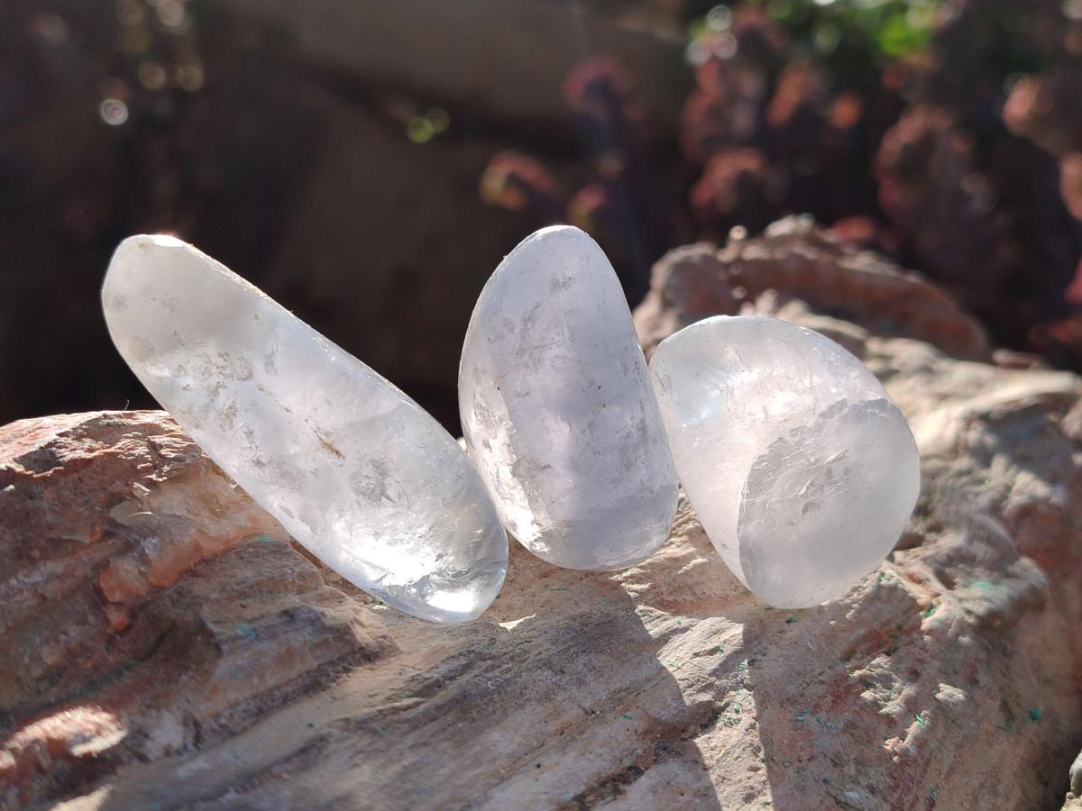 Polished Blue Celestite Free Forms x 35 From Sakoany, Madagascar - Toprock Gemstones and Minerals 