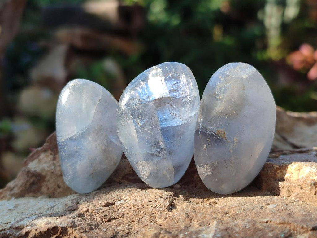 Polished Blue Celestite Free Forms x 35 From Sakoany, Madagascar - Toprock Gemstones and Minerals 
