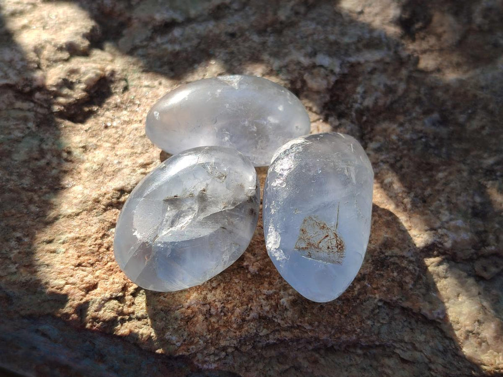 Polished Blue Celestite Free Forms x 35 From Sakoany, Madagascar - Toprock Gemstones and Minerals 
